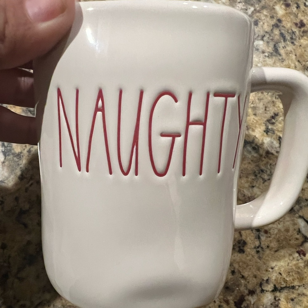 Rae Dunn naughty nice mug